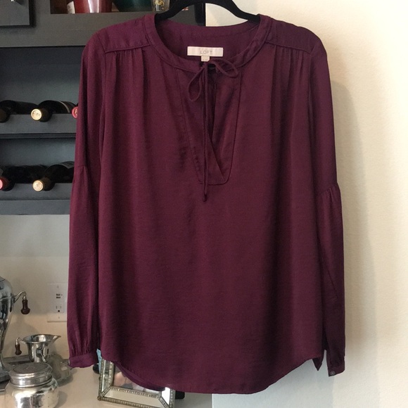 LOFT Lantern Sleeve Pullover - Picture 2 of 8